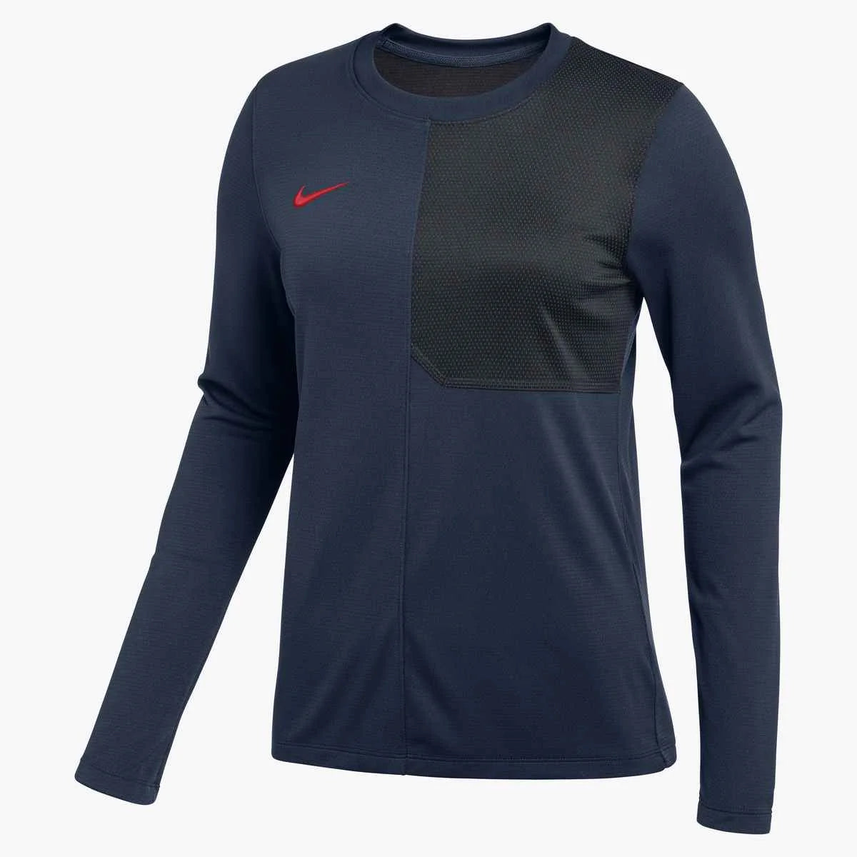 Nike Women's Dri-FIT Long-Sleeve UV Coach Top Navy Color..