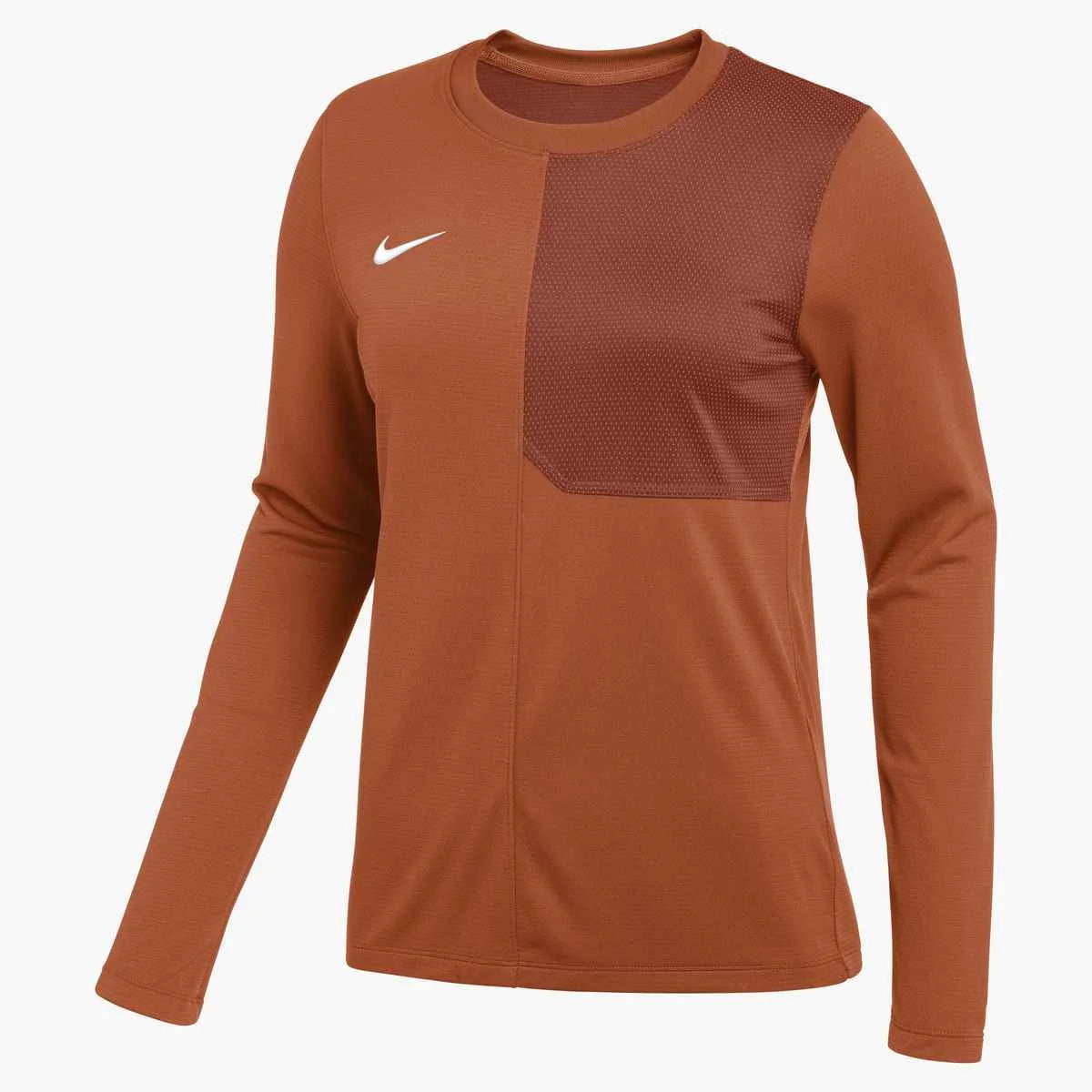Nike Women's Dri-FIT Long-Sleeve UV Coach Top Orange Color..