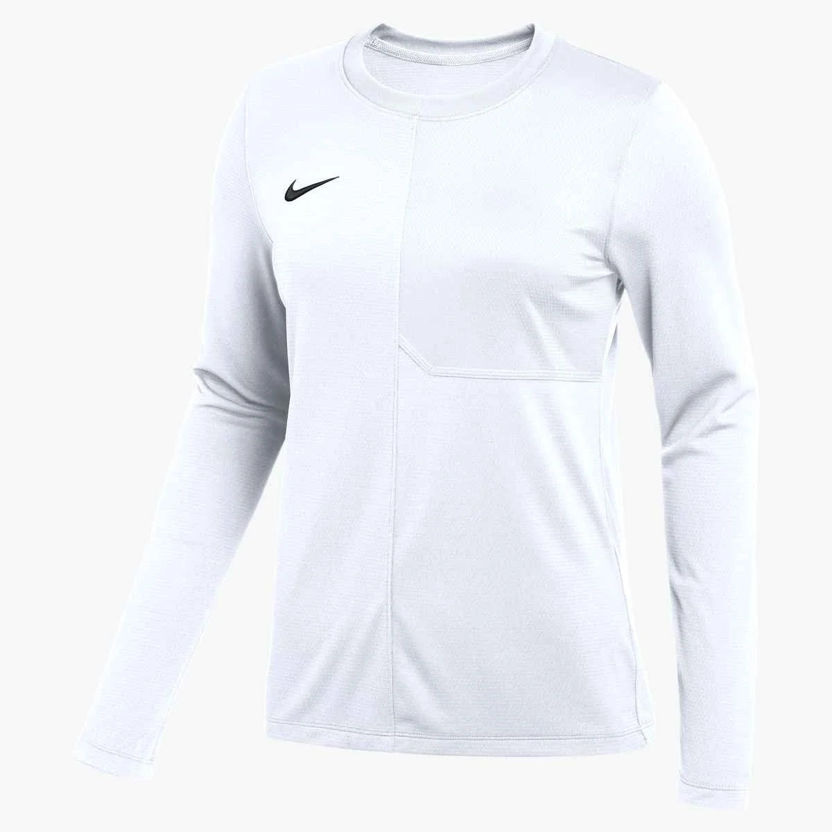 Nike Women's Dri-FIT Long-Sleeve UV Coach Top White Color.