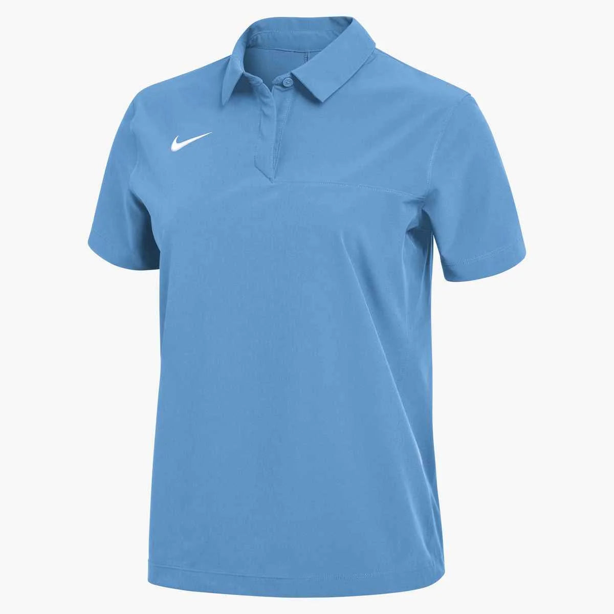Nike Women's Dri-FIT Woven Polo (Stock) Blue Color.