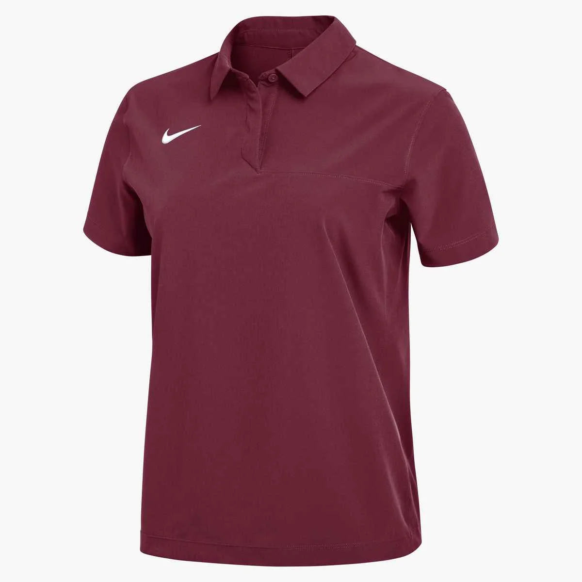 Nike Women's Dri-FIT Woven Polo (Stock) Maroon Color