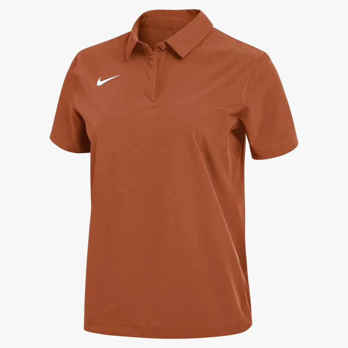 Nike Women's Dri-FIT Woven Polo (Stock) Orange Color