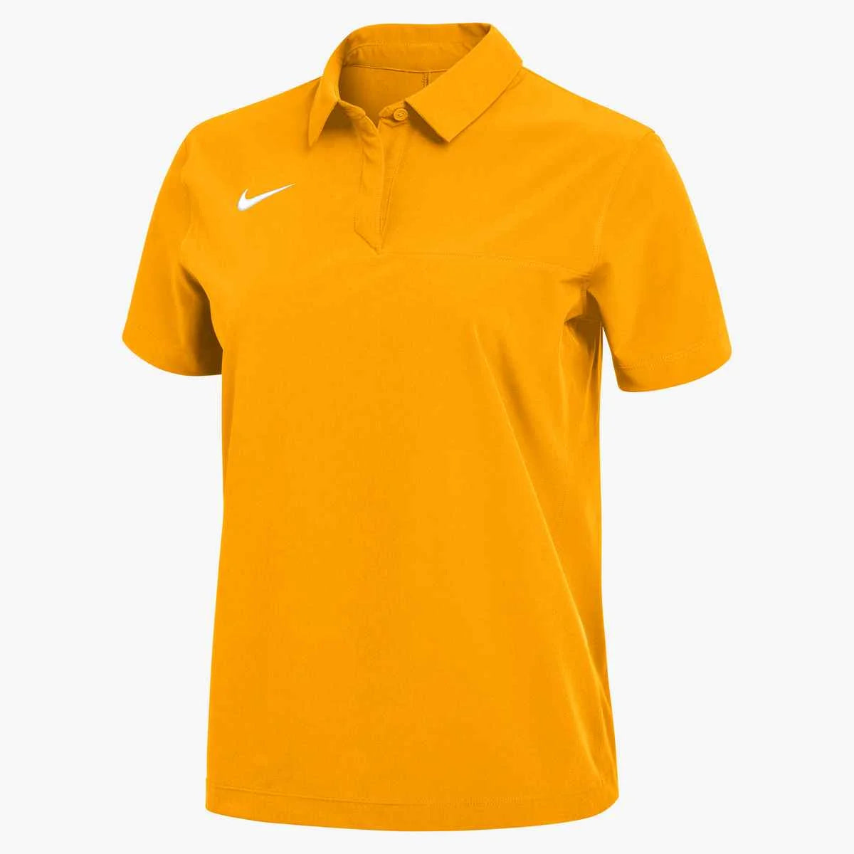 Nike Women's Dri-FIT Woven Polo (Stock) Yellow Color