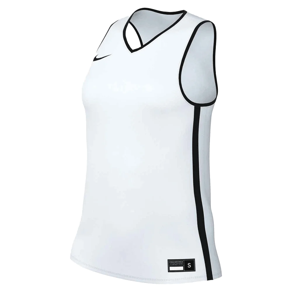 Nike Women's Elite Basketball Jersey (Stock) White/Black Color 