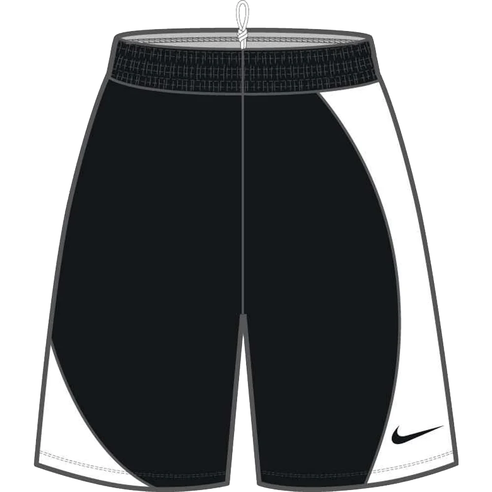 Nike Women's Essential Practice Basketball 6.25" Shorts (Stock) Black/White Color 