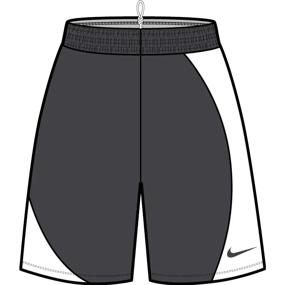 Nike Women's Essential Practice Basketball 6.25" Shorts (Stock) Grey/White Color 