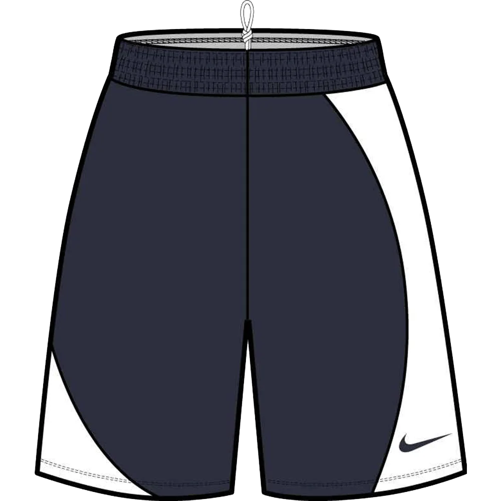 Nike Women's Essential Practice Basketball 6.25" Shorts (Stock) Navy/White Color 