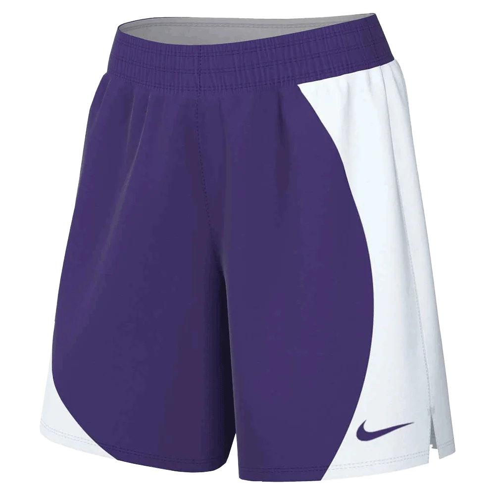 Nike Women's Essential Practice Basketball 6.25" Shorts (Stock) Purple/White Color