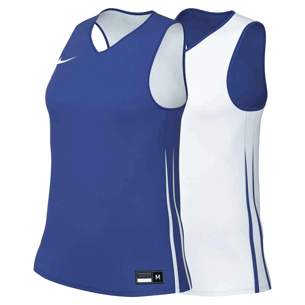 Nike Women's HyperElite Practice Basketball Reversible Jersey (Stock) Blue/White Color