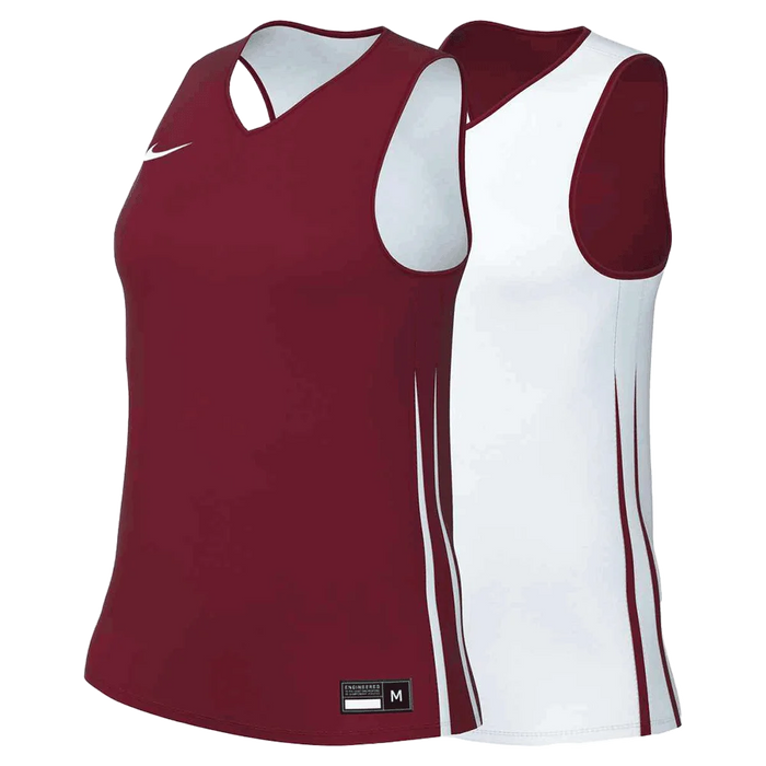 Nike Women's HyperElite Practice Basketball Reversible Jersey (Stock) Maroon/White Color