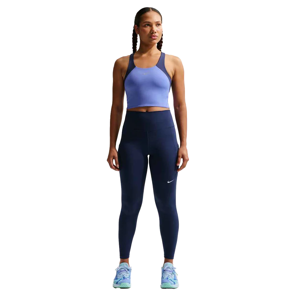 Nike Women's One High-Waisted 7/8 Leggings with Pockets Navy Color