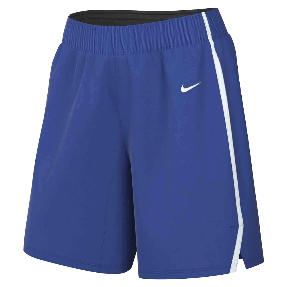 Nike Women's Pinnacle Basketball 6.25" Shorts (Stock) Blue Color Front view