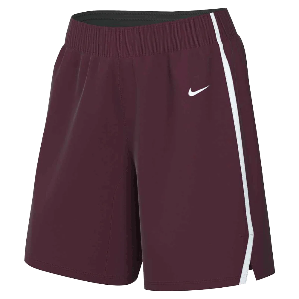 Nike Women's Pinnacle Basketball 6.25" Shorts (Stock) Maroon Color 