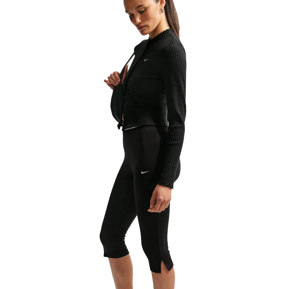 Nike Women's Sportswear Chill Jersey Tight High-Waisted Capri Leggings