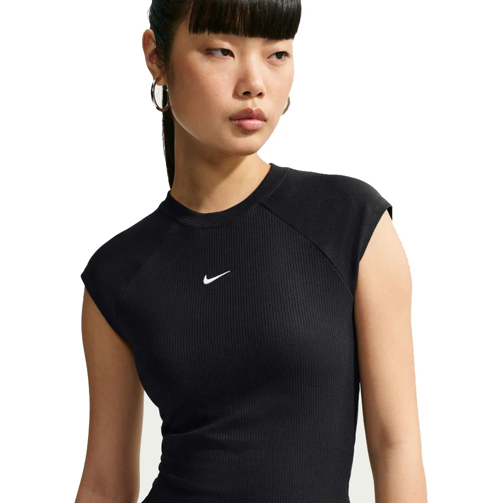 Nike Women's Sportswear Chill Knit Tight Short-Sleeve Ribbed Top