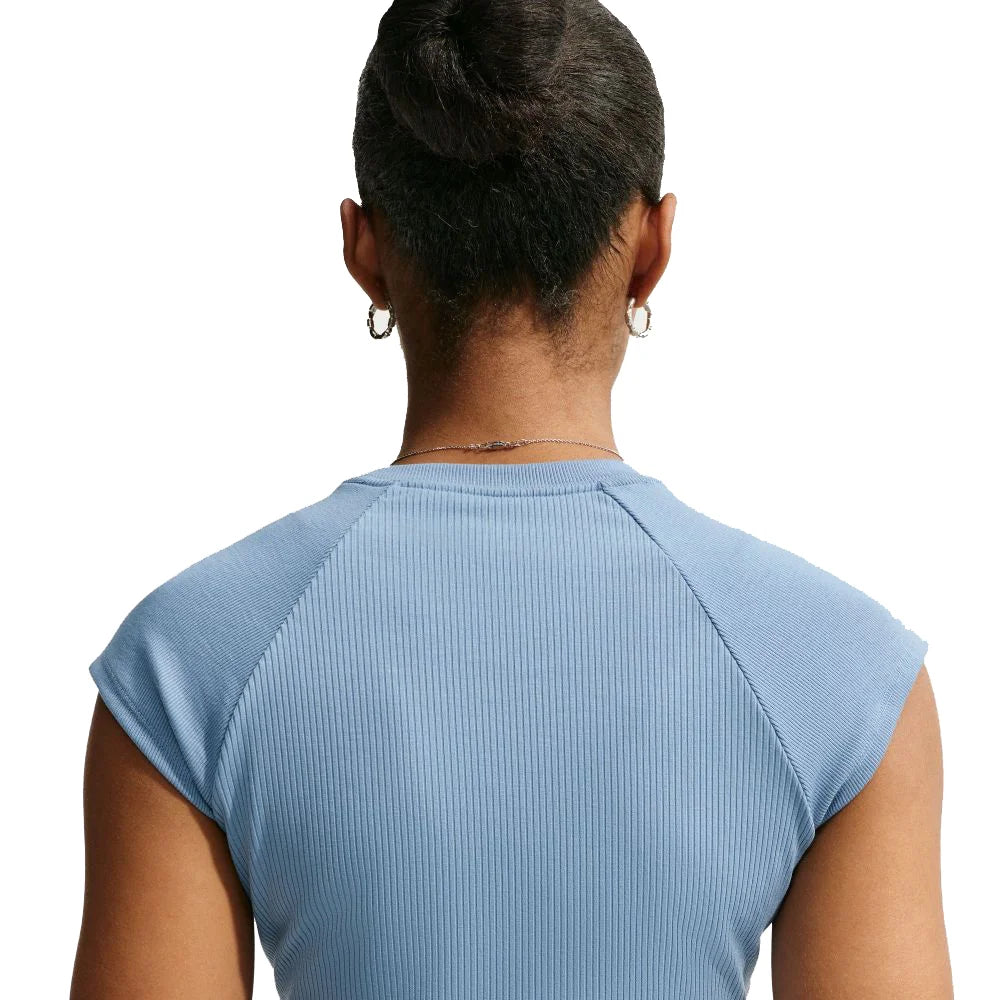 Nike Women's Sportswear Chill Knit Tight Short-Sleeve Ribbed Top