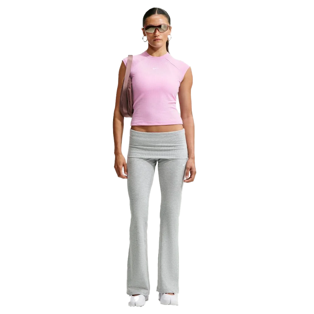Nike Women's Sportswear Chill Knit Tight Short-Sleeve Ribbed Top
