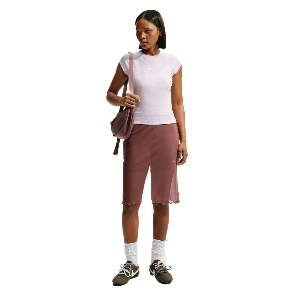 Nike Women's Sportswear Chill Knit Tight Short-Sleeve Ribbed Top