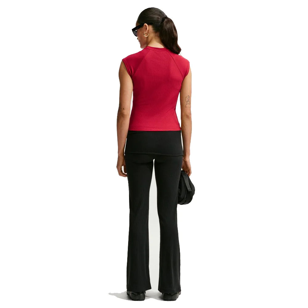 Nike Women's Sportswear Chill Knit Tight Short-Sleeve Ribbed Top