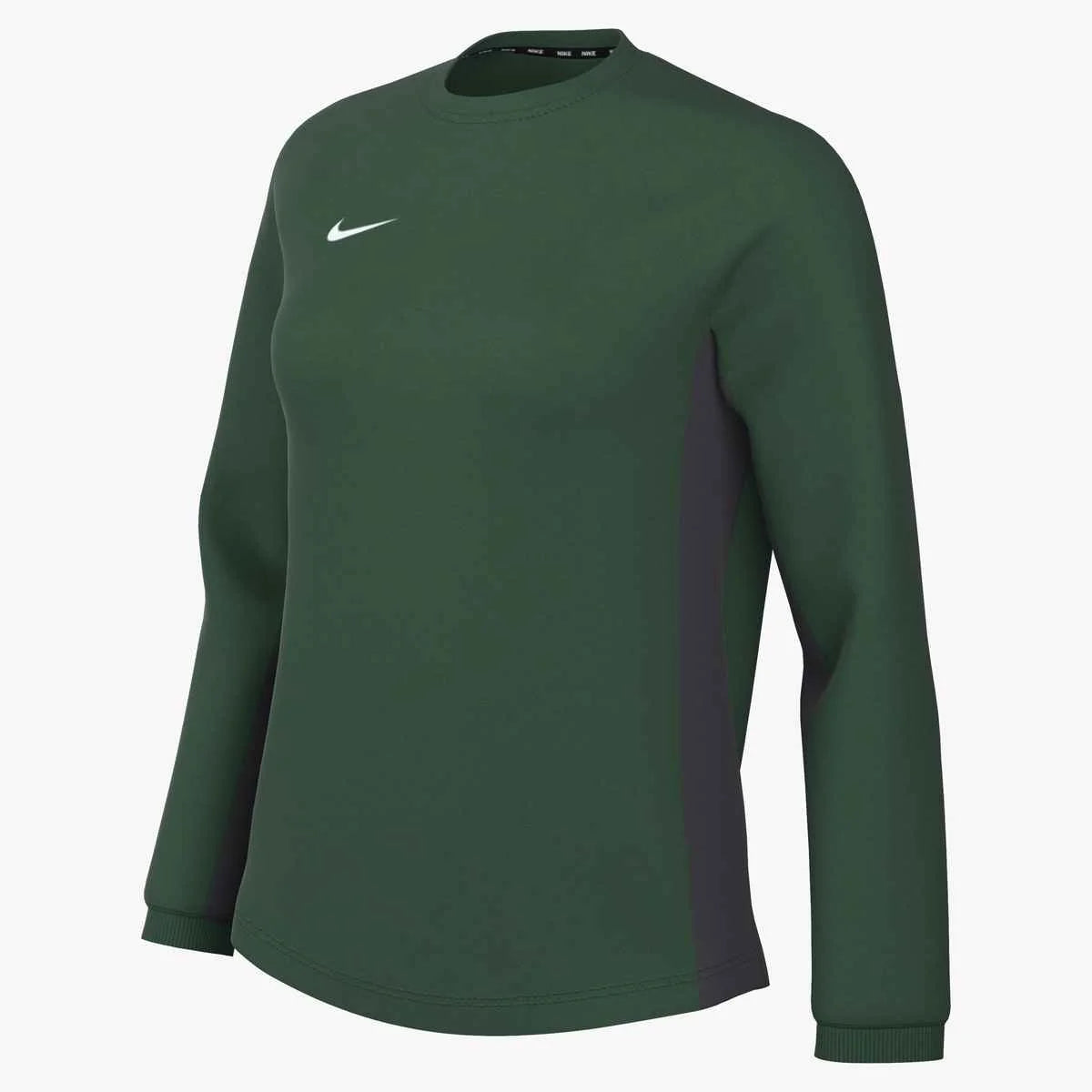 Nike Women's Stock Team Midweight Crew Green Color
