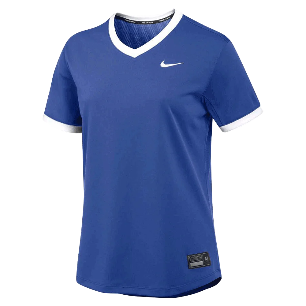 Nike Women's Stock Vapor Select2 V-neck Jersey (Standard Fit) Blue Color Front  View