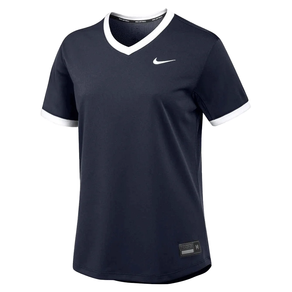 Nike Women's Stock Vapor Select2 V-neck Jersey (Standard Fit) Navy Color Front  View