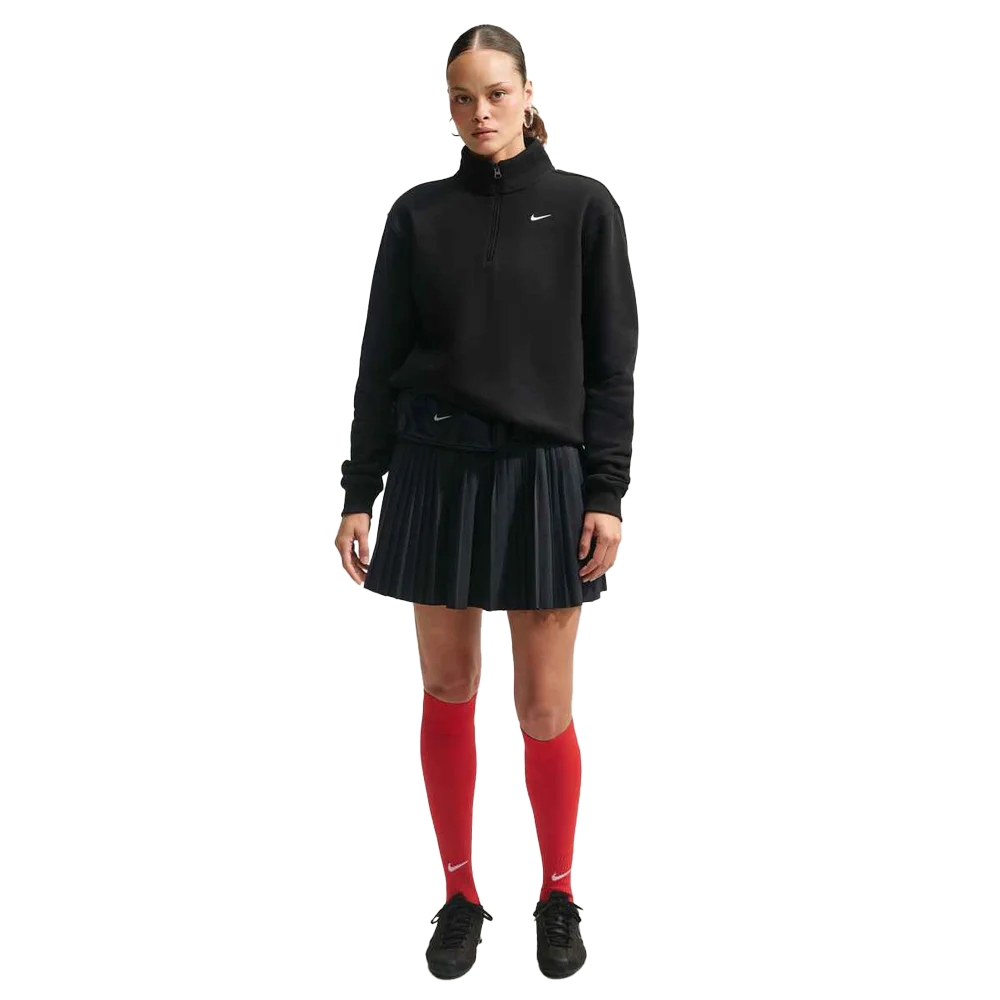Nike Women's Studio Fleece Medium Weight 1/4-Zip Top