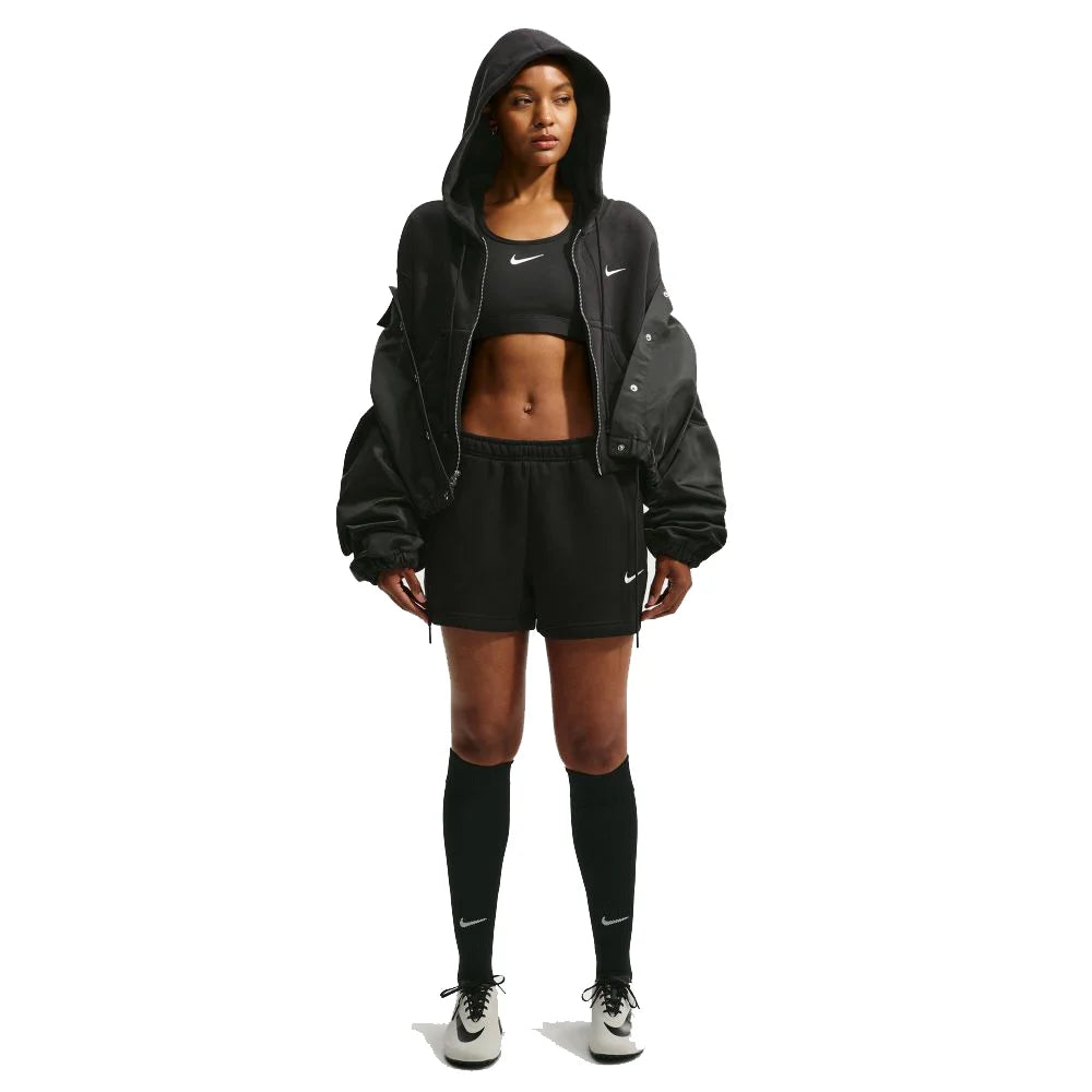 Nike Women's Studio Fleece Medium Weight Mid-Rise Shorts