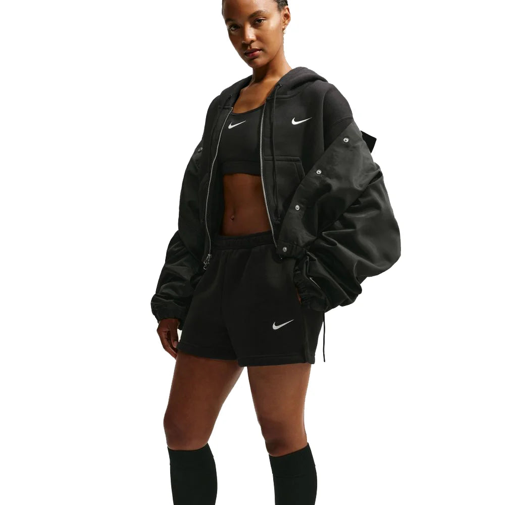 Nike Women's Studio Fleece Medium Weight Mid-Rise Shorts