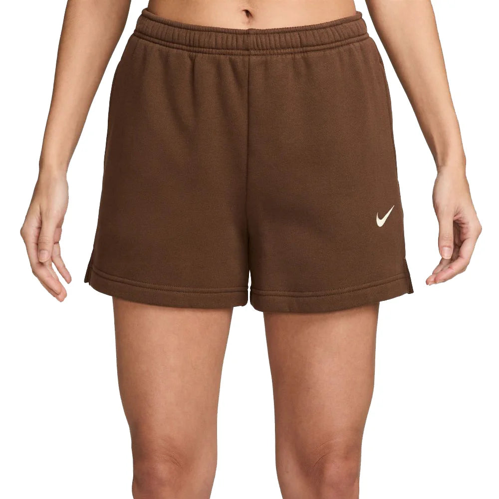 Nike Women's Studio Fleece Medium Weight Mid-Rise Shorts