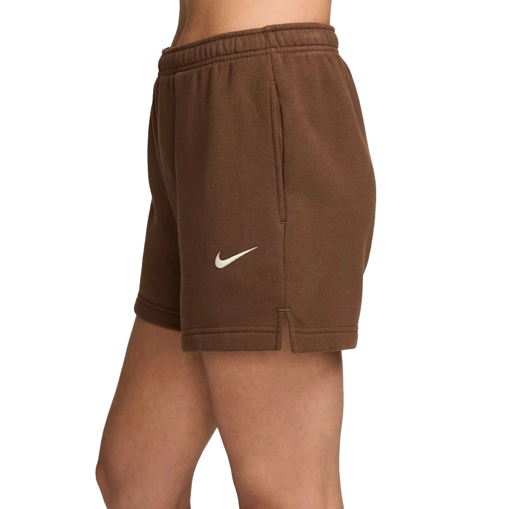 Nike Women's Studio Fleece Medium Weight Mid-Rise Shorts