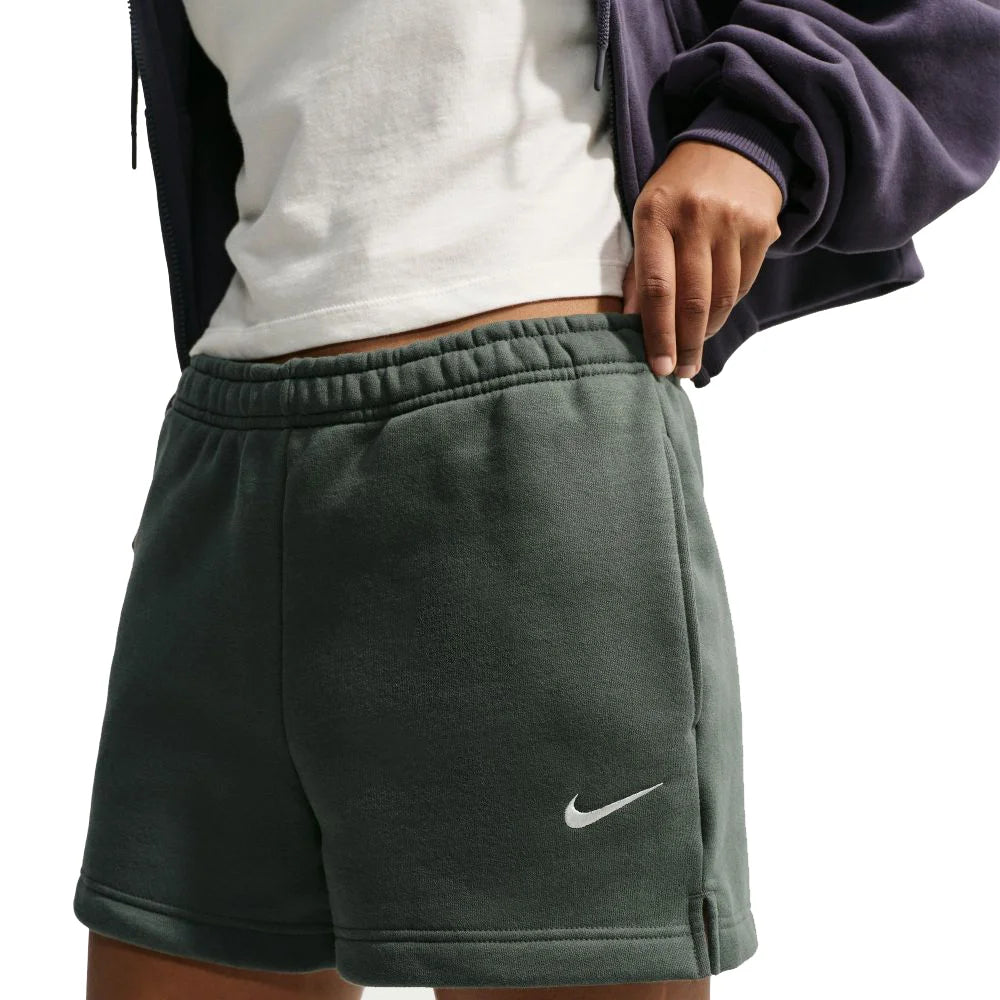 Nike Women's Studio Fleece Medium Weight Mid-Rise Shorts