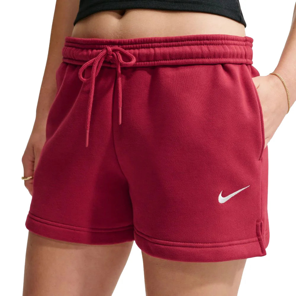 Nike Women's Studio Fleece Medium Weight Mid-Rise Shorts