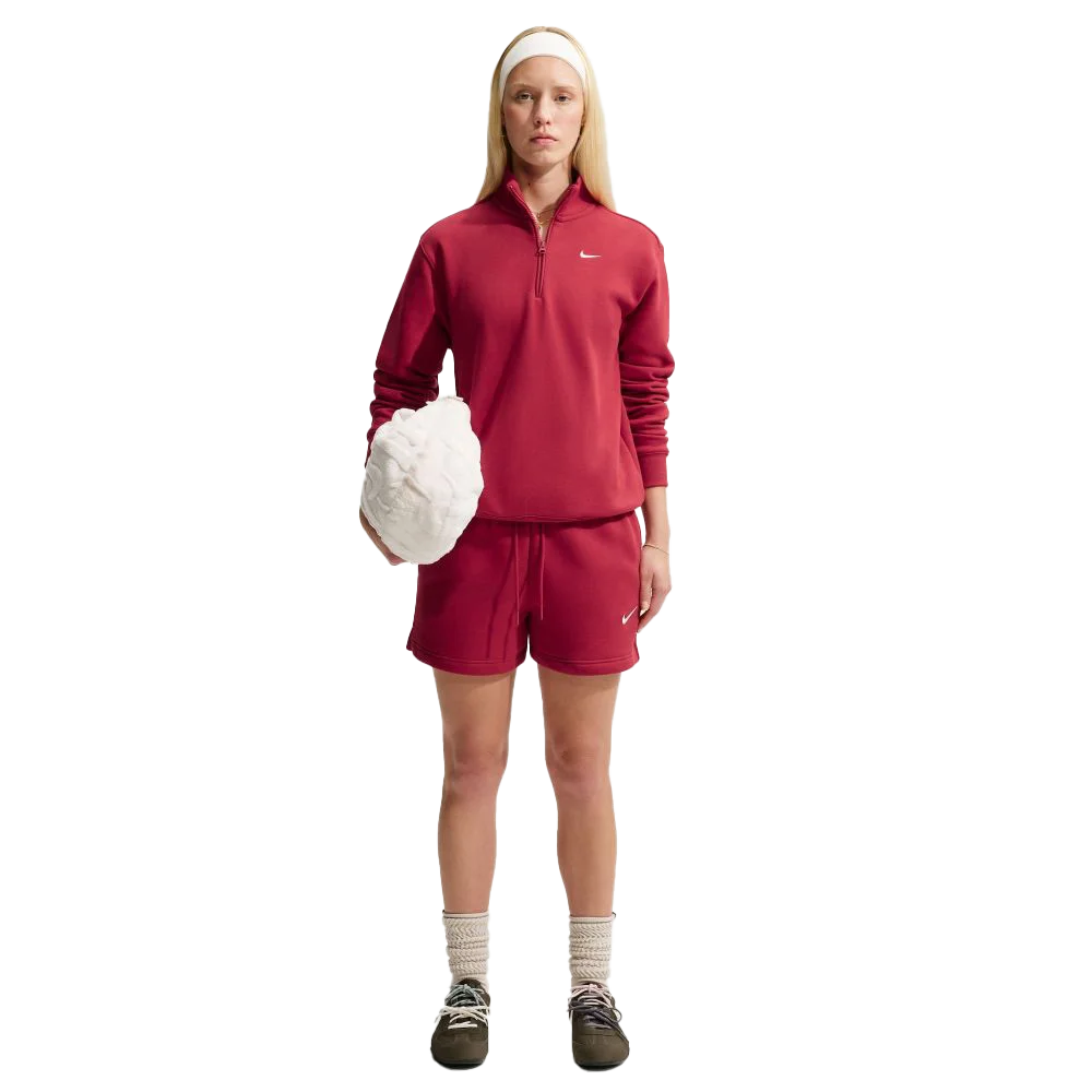 Nike Women's Studio Fleece Medium Weight Mid-Rise Shorts