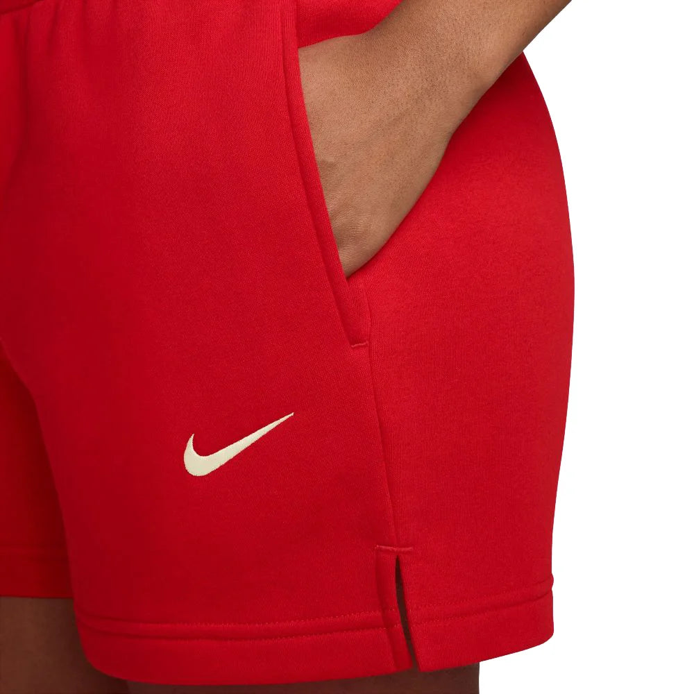 Nike Women's Studio Fleece Medium Weight Mid-Rise Shorts
