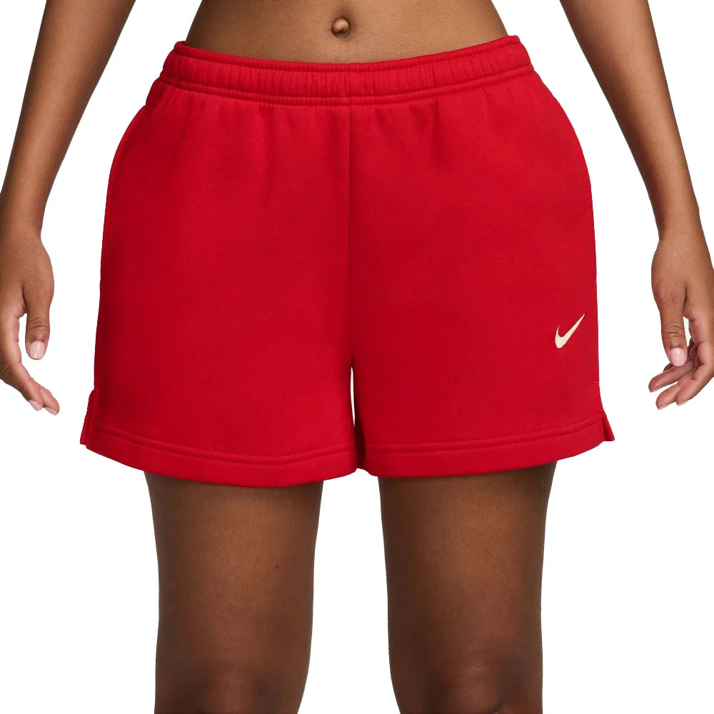 Nike Women's Studio Fleece Medium Weight Mid-Rise Shorts