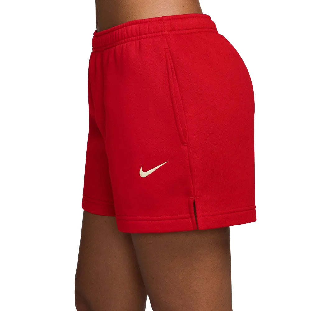 Nike Women's Studio Fleece Medium Weight Mid-Rise Shorts