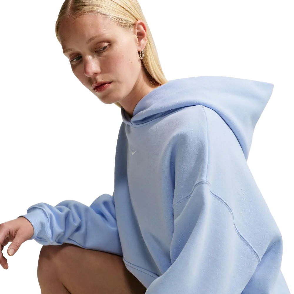 Nike Women's Studio Fleece Medium Weight Oversized Pullover Hoodie