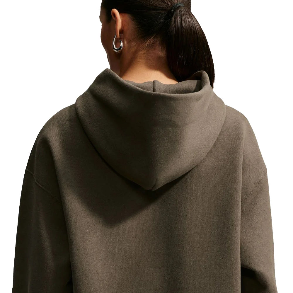 Nike Women's Studio Fleece Medium Weight Oversized Pullover Hoodie