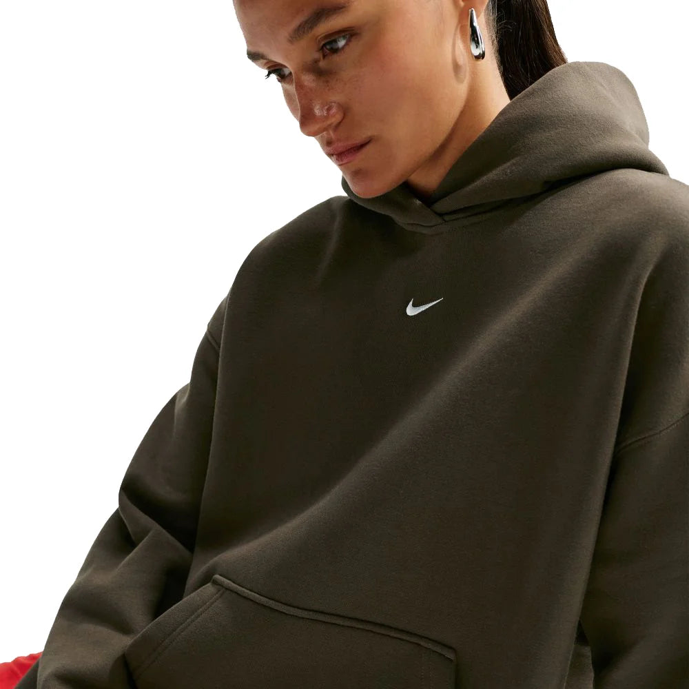 Nike Women's Studio Fleece Medium Weight Oversized Pullover Hoodie