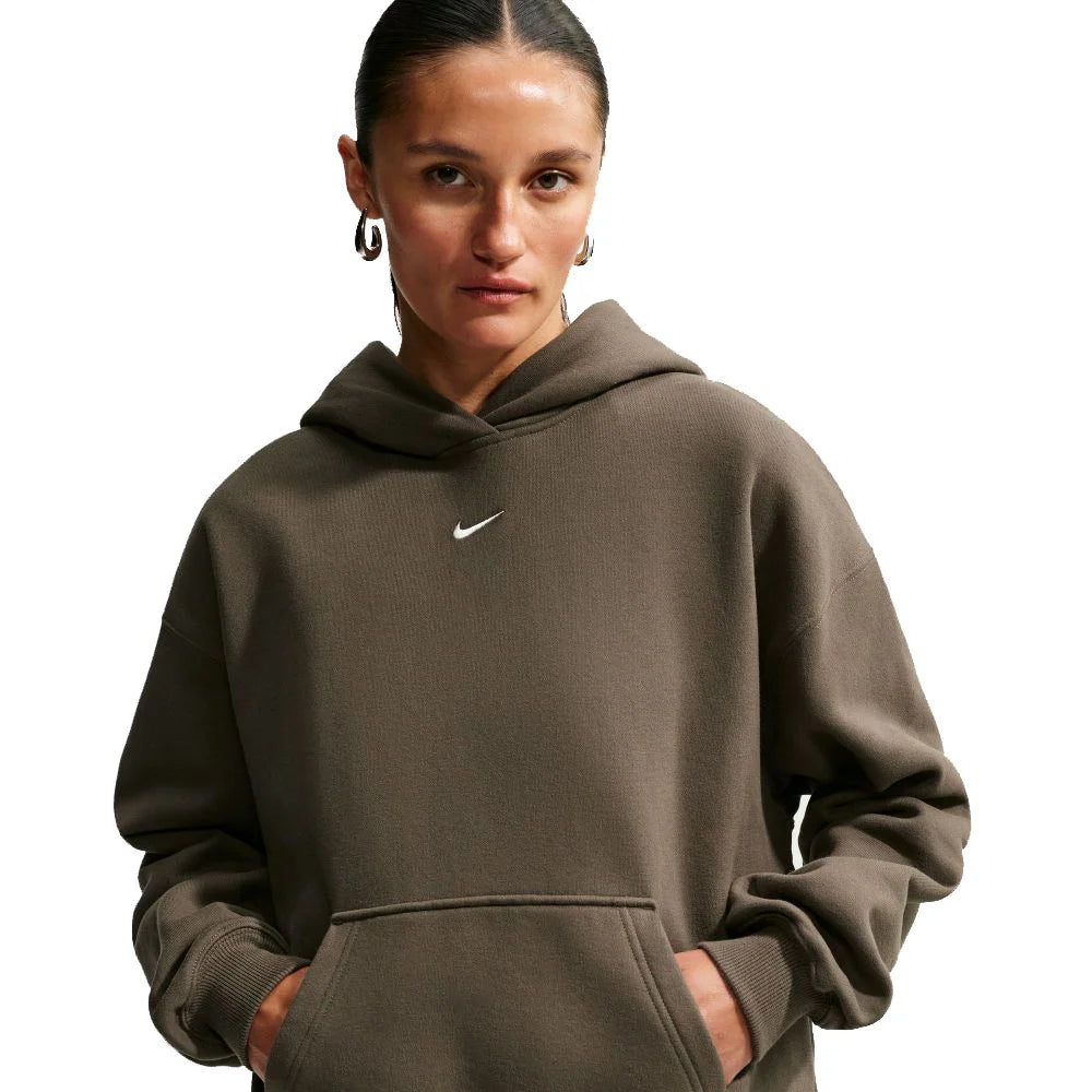 Nike Women's Studio Fleece Medium Weight Oversized Pullover Hoodie