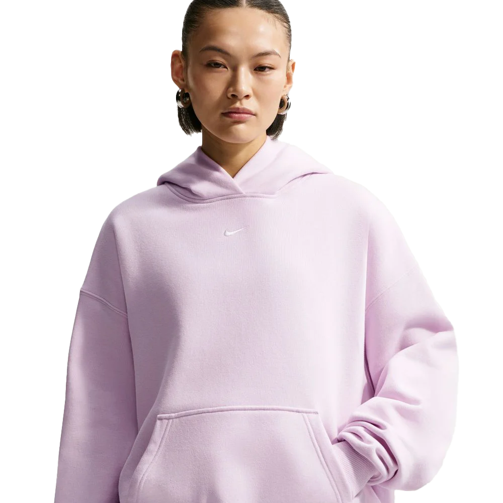 Nike Women's Studio Fleece Medium Weight Oversized Pullover Hoodie