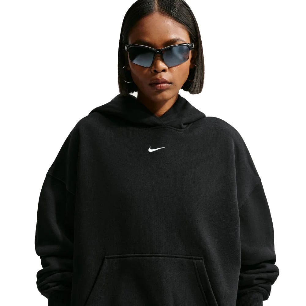 Nike Women's Studio Fleece Medium Weight Oversized Pullover Hoodie