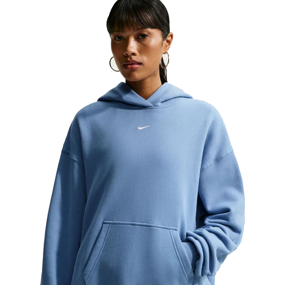 Nike Women's Studio Fleece Medium Weight Oversized Pullover Hoodie