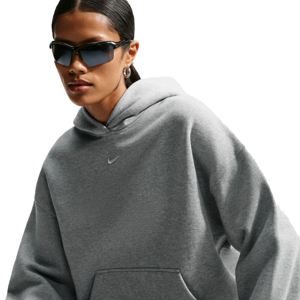 Nike Women's Studio Fleece Medium Weight Oversized Pullover Hoodie