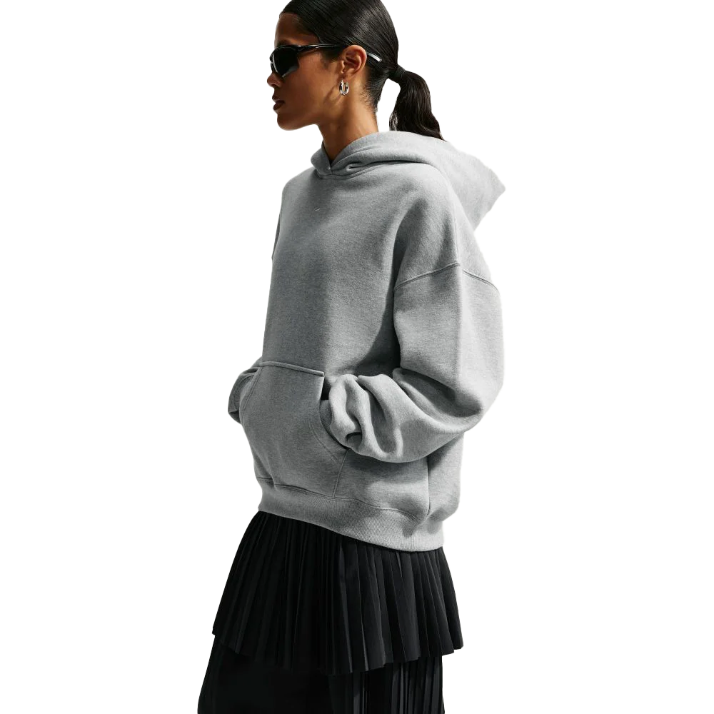 Nike Women's Studio Fleece Medium Weight Oversized Pullover Hoodie