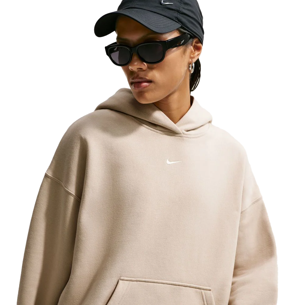 Nike Women's Studio Fleece Medium Weight Oversized Pullover Hoodie