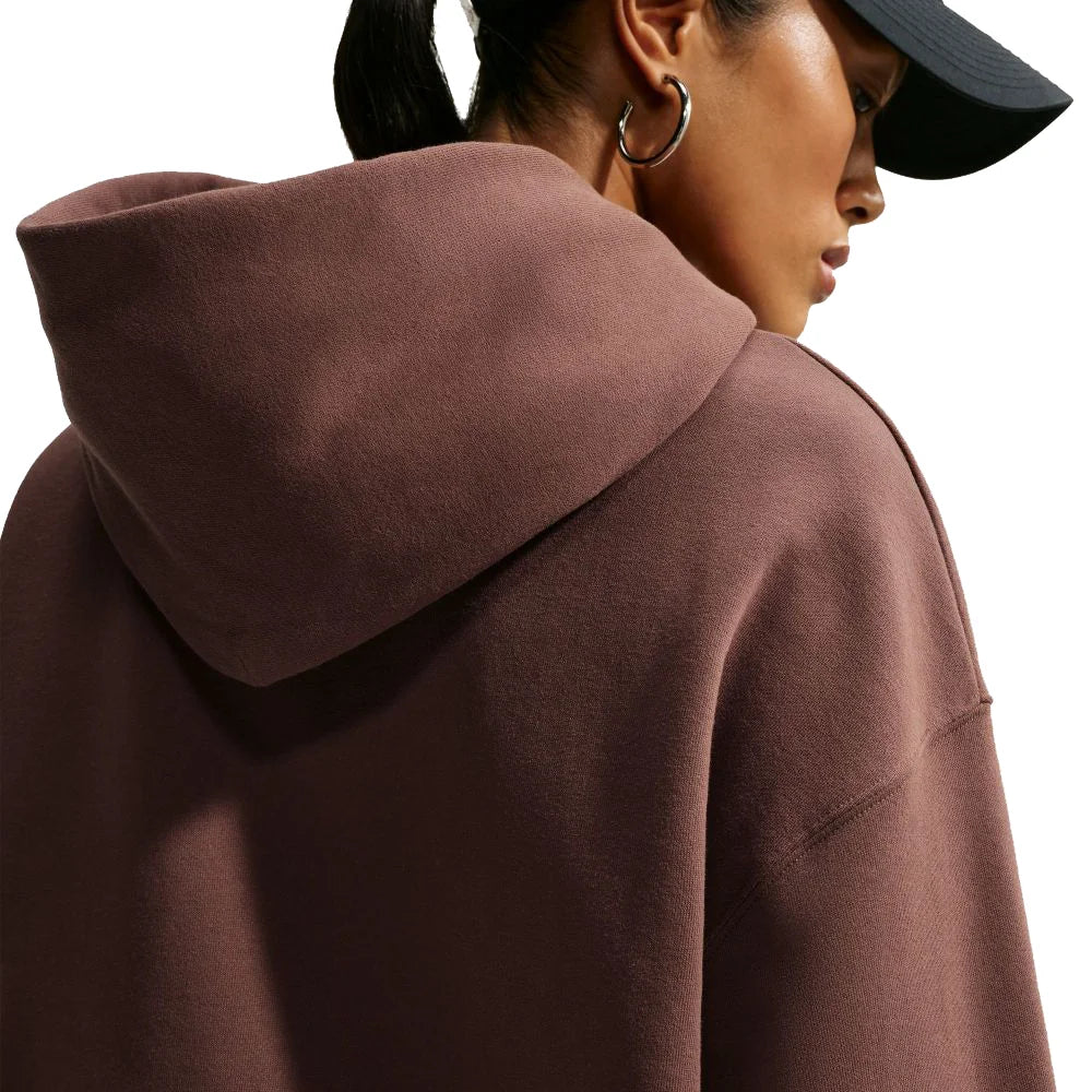 Nike Women's Studio Fleece Medium Weight Oversized Pullover Hoodie
