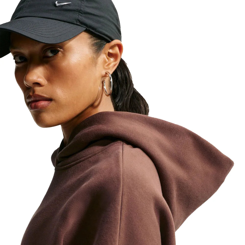 Nike Women's Studio Fleece Medium Weight Oversized Pullover Hoodie