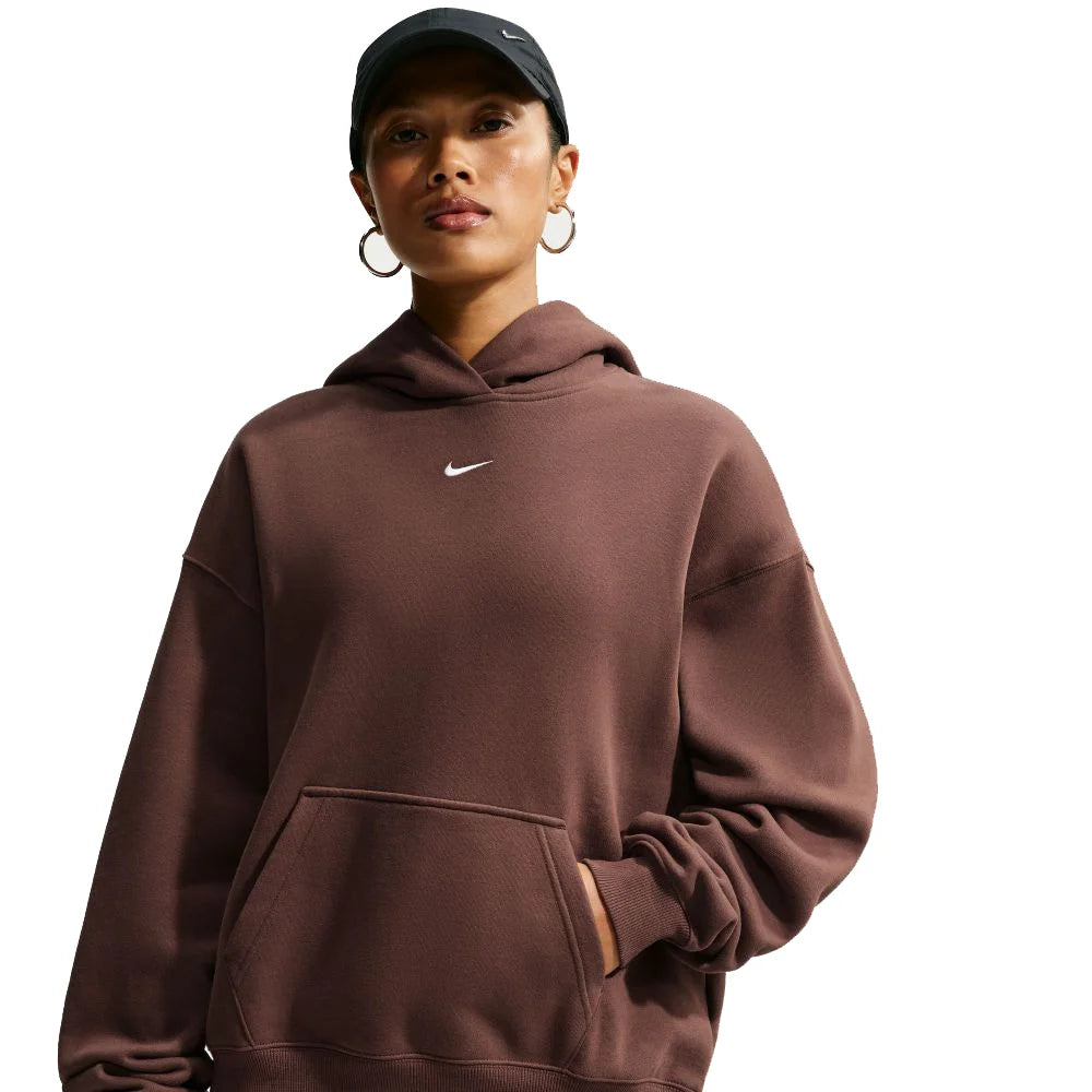 Nike Women's Studio Fleece Medium Weight Oversized Pullover Hoodie